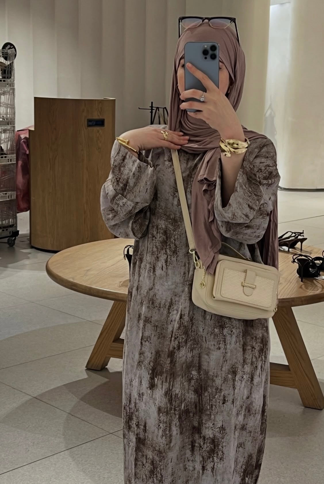 Robe marbré