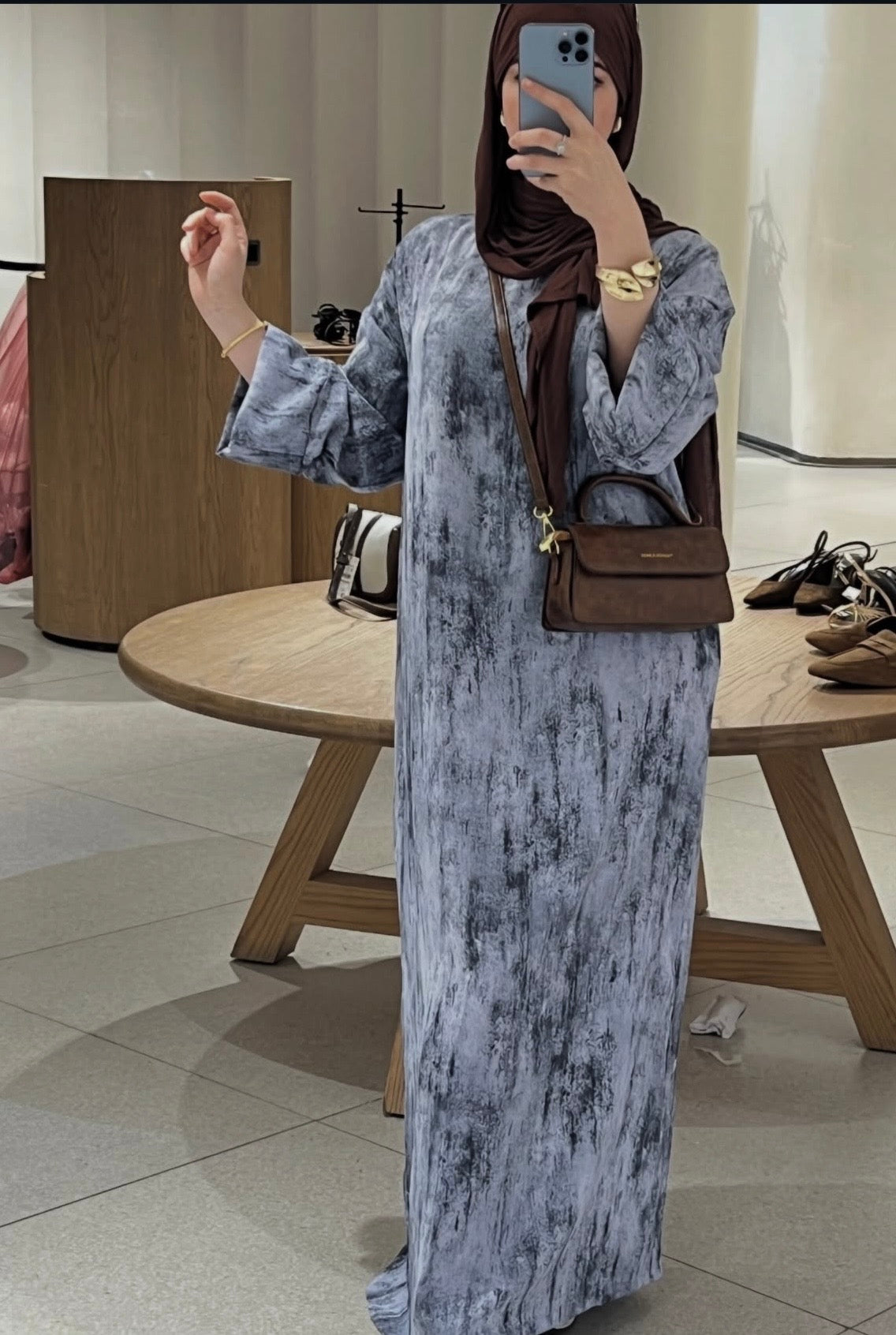 Robe marbré